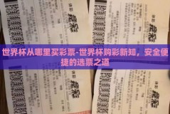 世界杯从哪里买彩票-世界杯购彩新知，安全便捷的选票之道