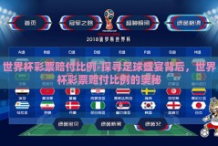 世界杯彩票赔付比例-探寻足球盛宴背后，世界杯彩票赔付比例的奥秘