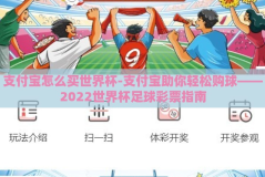 支付宝怎么买世界杯-支付宝助你轻松购球——2022世界杯足球彩票指南