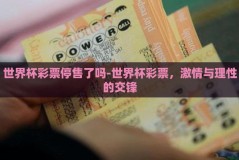 世界杯彩票停售了吗-世界杯彩票，激情与理性的交锋