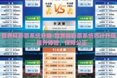 世界杯彩票系统升级-世界杯彩票系统巧计升级，提升体验，保障公正