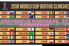 世界杯彩票站怎么买-前往胜利的竞技场，世界杯彩票站购买全攻略