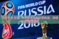 18世界杯 彩票-18年世界杯的彩票热潮，激情与冒险的盛宴