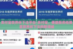 支付宝世界杯下注平台-支付宝，便捷服务拓展至世界杯下注的新领域