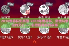 2018世界杯彩票图-2018年世界杯，激情与幸运的交汇——彩票图背后的故事