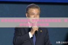 世界杯彩票预测冠军-世界杯彩票预测冠军，微妙平衡的艺术与科学