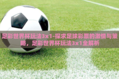 足彩世界杯玩法3x1-探求足球彩票的激情与策略，足彩世界杯玩法3x1全解析
