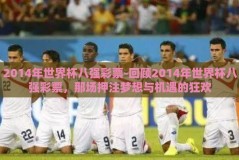 2014年世界杯八强彩票-回顾2014年世界杯八强彩票，那场押注梦想与机遇的狂欢