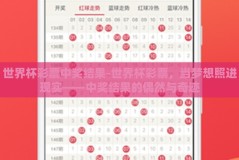 世界杯彩票中奖结果-世界杯彩票，当梦想照进现实——中奖结果的偶然与奇迹