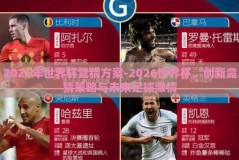 2026年世界杯竞猜方案-2026世界杯，创新竞猜策略与未来足球激情