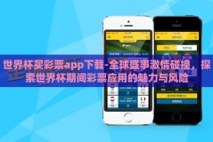 世界杯买彩票app下载-全球盛事激情碰撞，探索世界杯期间彩票应用的魅力与风险