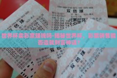 世界杯卖彩票赚钱吗-揭秘世界杯，彩票销售能否造就财富神话？