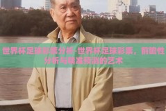 世界杯足球彩票分析-世界杯足球彩票，前瞻性分析与精准预测的艺术