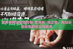 世界杯网站彩票停售-世界杯鏗锒之夜，网站彩票停售的背后与思考