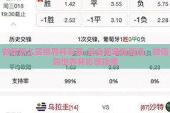 微信怎么买世界杯彩票-安全观赛新潮流，微信购世界杯彩票指南