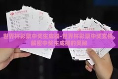 世界杯彩票中奖生成器-世界杯彩票中奖玄机，解密中奖生成器的奥秘