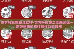 世界杯彩票投注软件-世界杯彩票之创新选择——高效便捷的投注软件功能概览