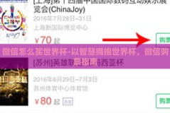 微信怎么买世界杯-以智慧拥抱世界杯，微信购票指南