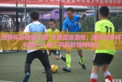 世界杯彩票线下买-享受足球激情，亲历世界杯彩票——线下购彩的独特魅力
