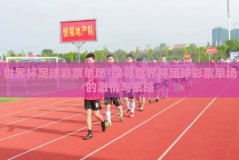 世界杯足球彩票单场-探寻世界杯足球彩票单场的激情与策略