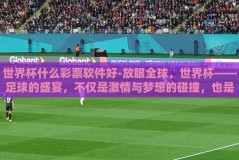 世界杯什么彩票软件好-放眼全球，世界杯——足球的盛宴，不仅是激情与梦想的碰撞，也是众多球迷和彩迷们追逐梦想、享受刺激的绝佳时机。每当这个全球瞩目的体育盛事来临，关于世界杯什么彩票软件好的话题便成为众多彩民关注的焦点