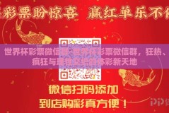 世界杯彩票微信群-世界杯彩票微信群，狂热、疯狂与理性交织的体彩新天地