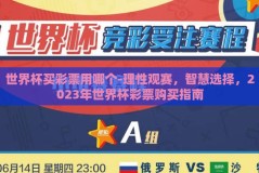 世界杯买彩票用哪个-理性观赛，智慧选择，2023年世界杯彩票购买指南