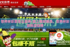 世界杯彩票怎么买啊-踏上奇妙赛场，世界杯彩票购买指南