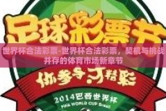世界杯合法彩票-世界杯合法彩票，契机与挑战并存的体育市场新章节