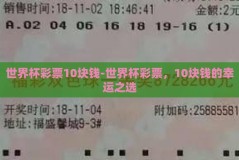 世界杯彩票10块钱-世界杯彩票，10块钱的幸运之选