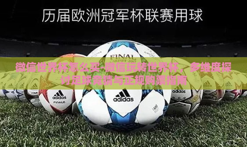 微信世界杯怎么买-微信玩转世界杯,多维度探讨足球竞猜与正规购票指南 微信世界杯怎么买-微信玩转世界杯,多维度探讨足球竞猜与正规购票指南