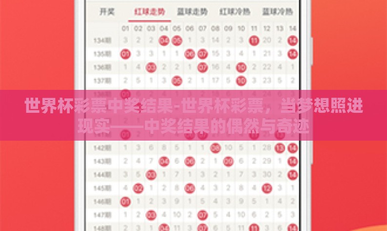 世界杯彩票中奖结果-世界杯彩票,当梦想照进现实——中奖结果的偶然与奇迹 世界杯彩票中奖结果-世界杯彩票,当梦想照进现实——中奖结果的偶然与奇迹