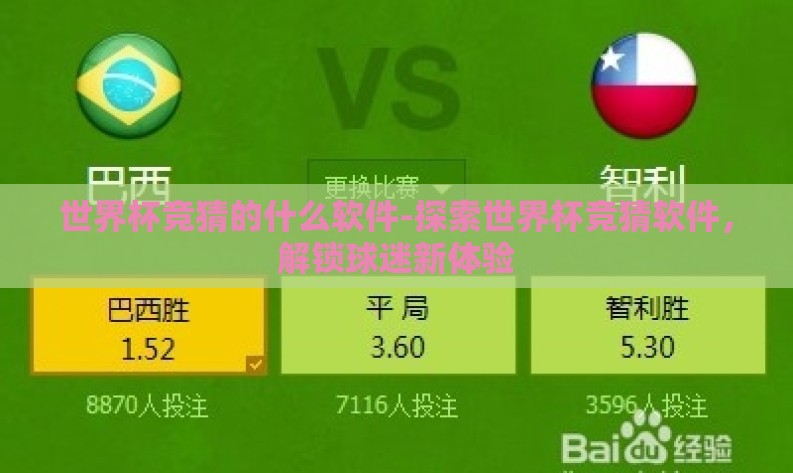 世界杯竞猜的什么软件-探索世界杯竞猜软件，解锁球迷新体验