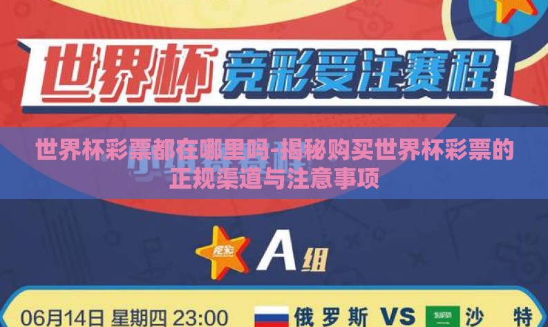 世界杯彩票都在哪里吗-揭秘购买世界杯彩票的正规渠道与注意事项