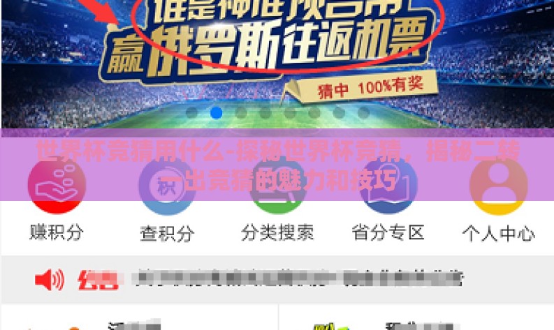世界杯竞猜用什么-探秘世界杯竞猜，揭秘二转一出竞猜的魅力和技巧