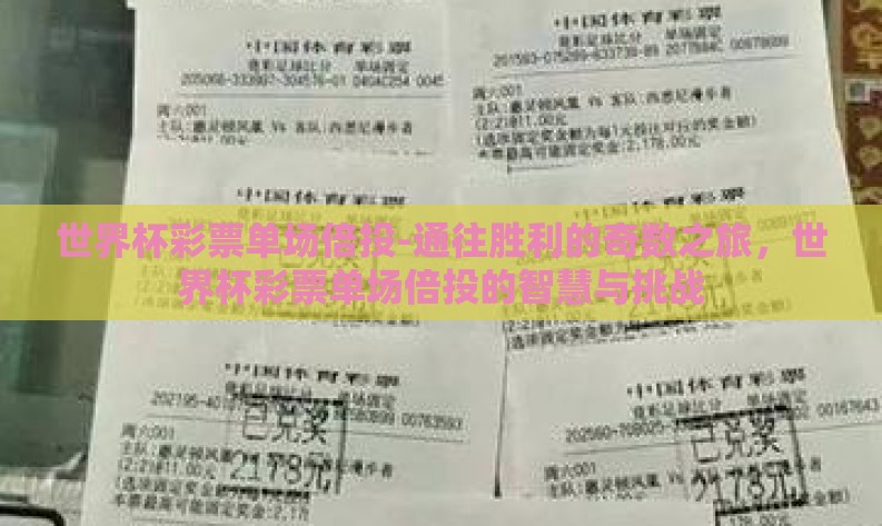 世界杯彩票单场倍投-通往胜利的奇数之旅，世界杯彩票单场倍投的智慧与挑战