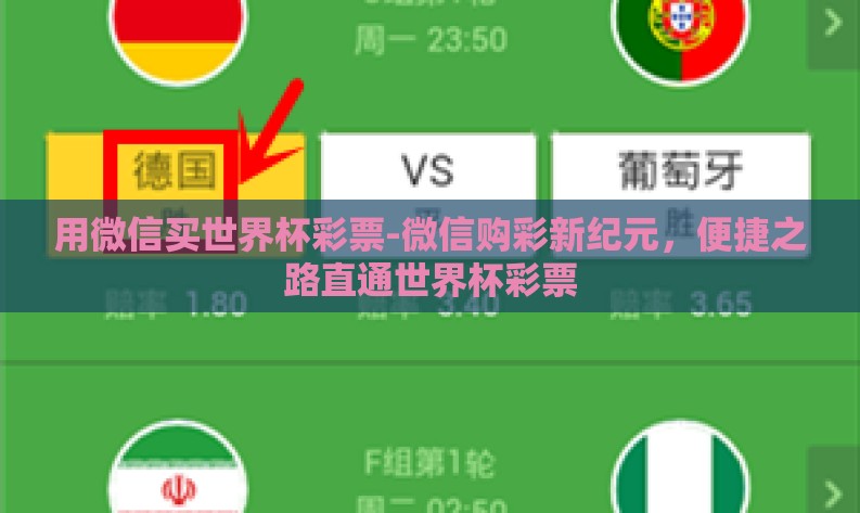 用微信买世界杯彩票-微信购彩新纪元，便捷之路直通世界杯彩票