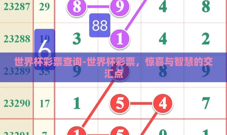 世界杯彩票查询-世界杯彩票，惊喜与智慧的交汇点